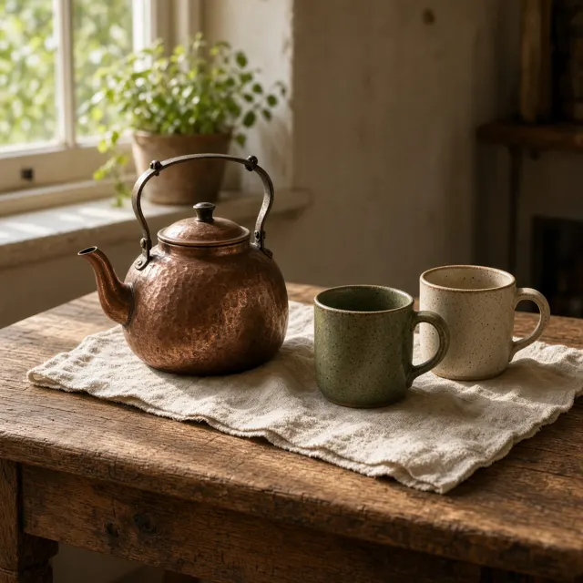 Kettle's on.